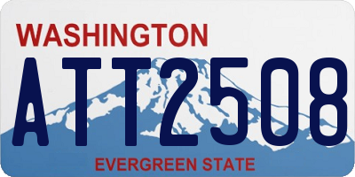 WA license plate ATT2508