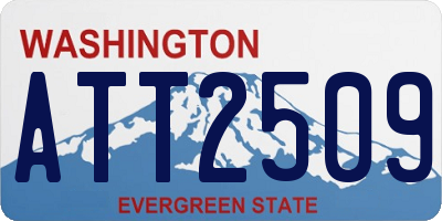 WA license plate ATT2509