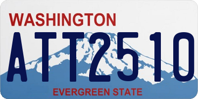 WA license plate ATT2510
