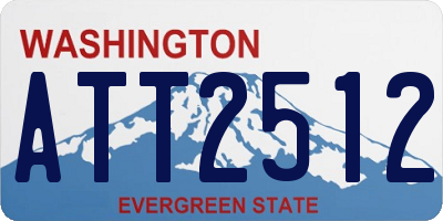 WA license plate ATT2512