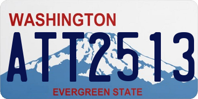 WA license plate ATT2513