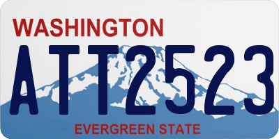 WA license plate ATT2523
