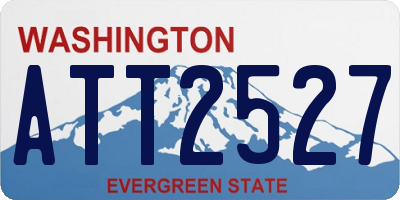 WA license plate ATT2527