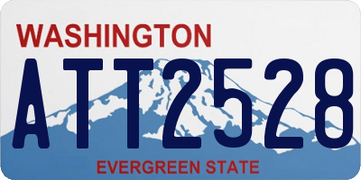 WA license plate ATT2528