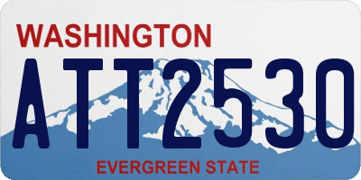 WA license plate ATT2530