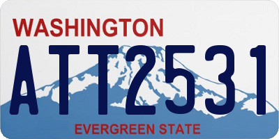 WA license plate ATT2531