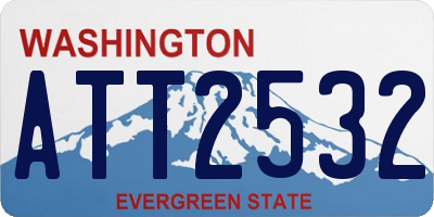 WA license plate ATT2532