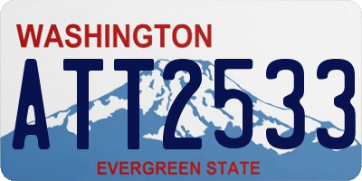 WA license plate ATT2533
