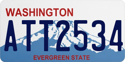 WA license plate ATT2534