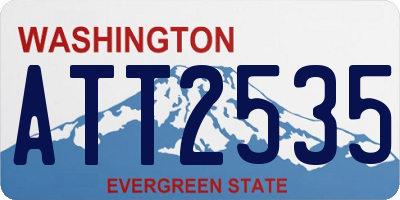 WA license plate ATT2535