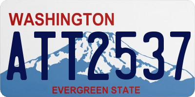 WA license plate ATT2537