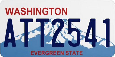 WA license plate ATT2541