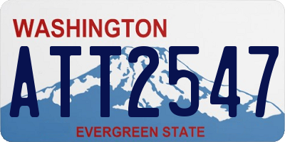 WA license plate ATT2547