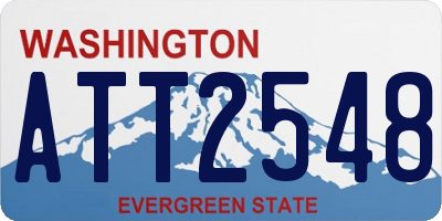 WA license plate ATT2548