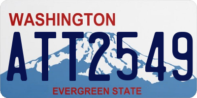 WA license plate ATT2549