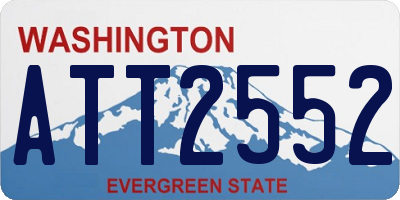WA license plate ATT2552