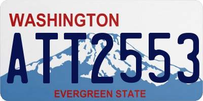 WA license plate ATT2553