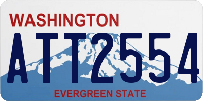 WA license plate ATT2554