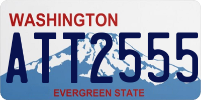 WA license plate ATT2555
