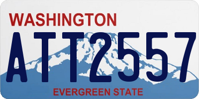WA license plate ATT2557