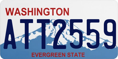 WA license plate ATT2559