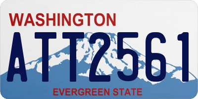 WA license plate ATT2561