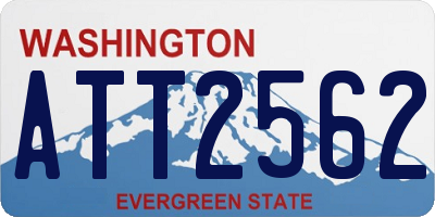 WA license plate ATT2562