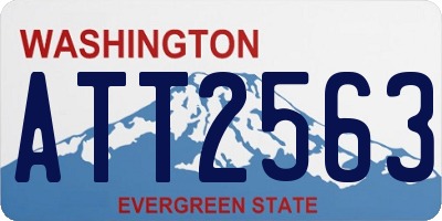 WA license plate ATT2563