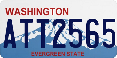WA license plate ATT2565