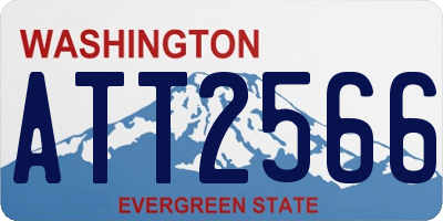 WA license plate ATT2566