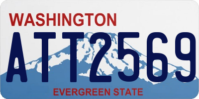 WA license plate ATT2569