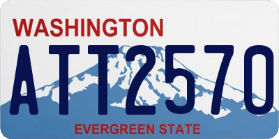 WA license plate ATT2570