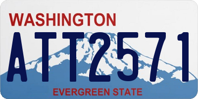 WA license plate ATT2571