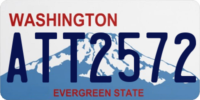 WA license plate ATT2572