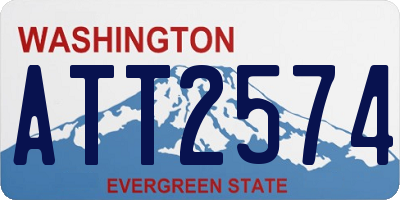 WA license plate ATT2574