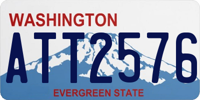 WA license plate ATT2576