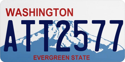WA license plate ATT2577