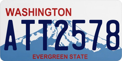 WA license plate ATT2578