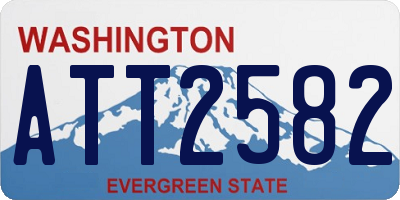 WA license plate ATT2582