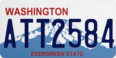 WA license plate ATT2584
