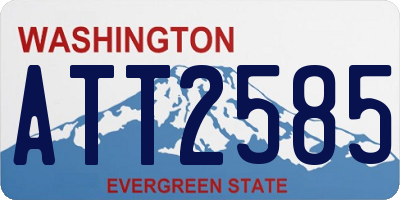WA license plate ATT2585