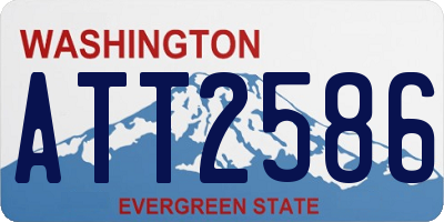 WA license plate ATT2586