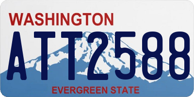 WA license plate ATT2588