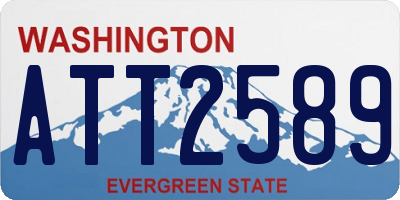 WA license plate ATT2589