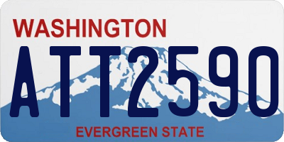 WA license plate ATT2590