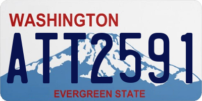 WA license plate ATT2591