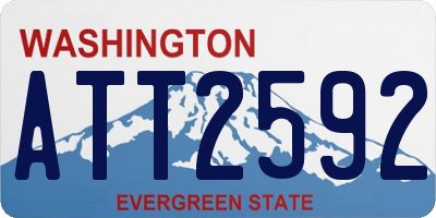 WA license plate ATT2592