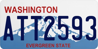 WA license plate ATT2593