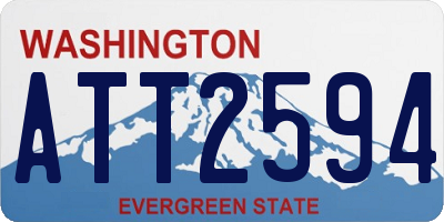 WA license plate ATT2594