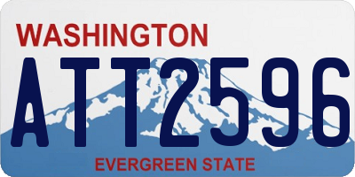 WA license plate ATT2596